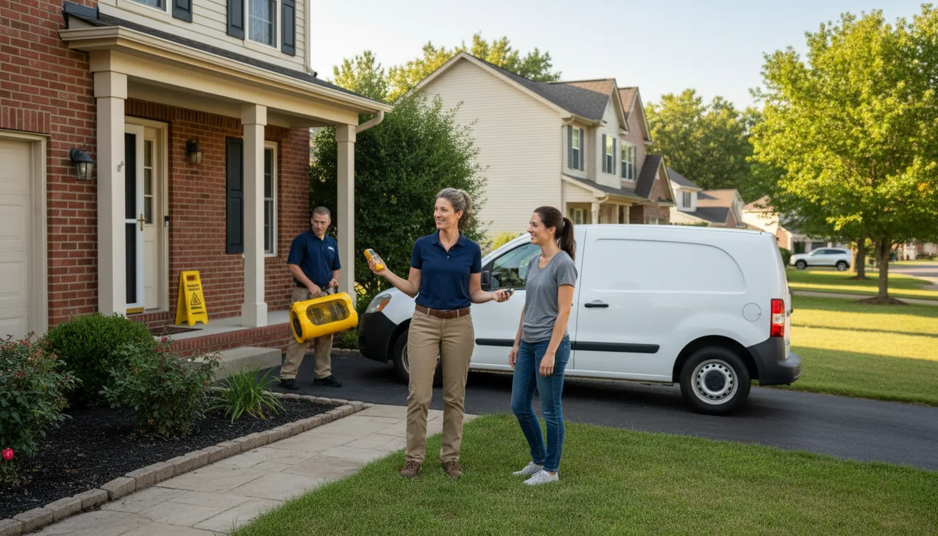 Residential water damage restoration in West Haven, UT